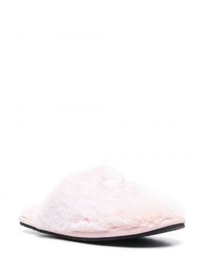 Kapcie z futerkiem Calvin Klein różowe