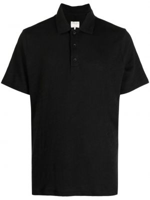 Medvilninis polo marškinėliai Rag & Bone juoda