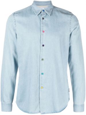 Bavlnená rifľová košeľa Paul Smith