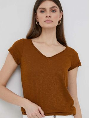 Sisley t-shirt női,  - Barna