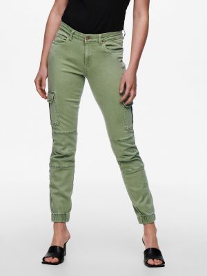 Skinny džíny Only zelené