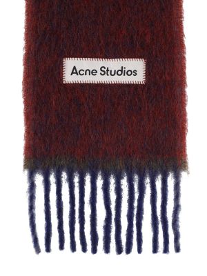 Bufanda de alpaca Acne Studios azul