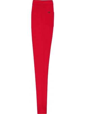 Приталенные брюки Saint Laurent красные