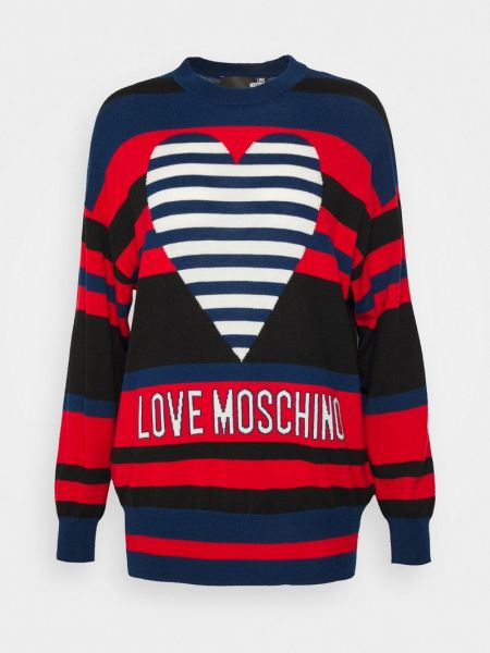 Sweter Love Moschino czerwony