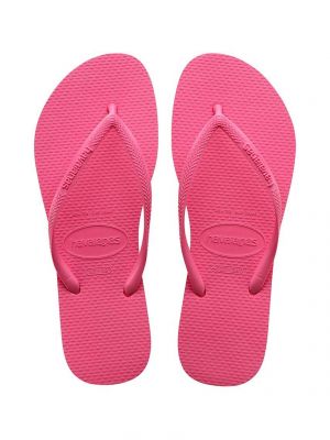 Sandale cu toc slim fit cu toc plat Havaianas roz