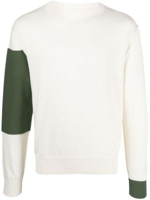 Sweatshirt i stickad Mm6 Maison Margiela vit