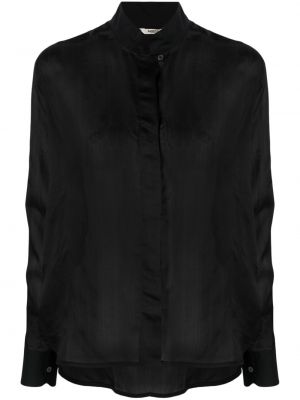 Transparente hemd Barena schwarz