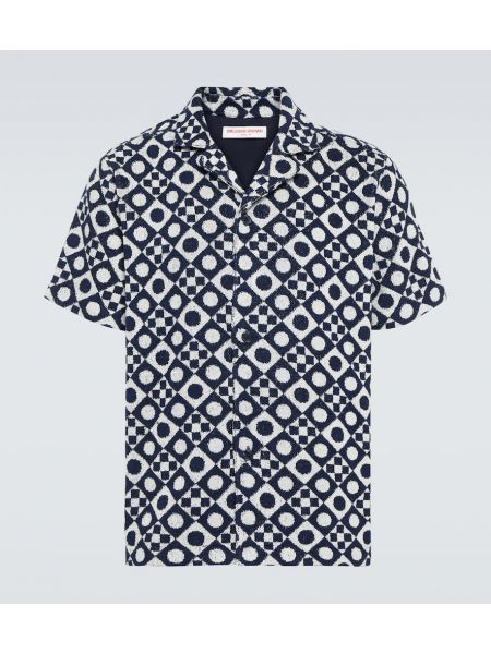 Βαμβακερό πουκάμισο με σχέδιο Orlebar Brown