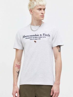 Koszulka bawełniana Abercrombie & Fitch szara