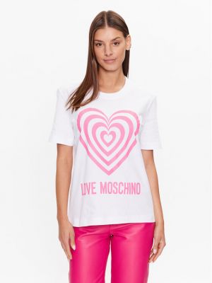 Tricou Love Moschino alb