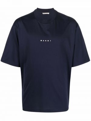 T-shirt mit print Marni blau