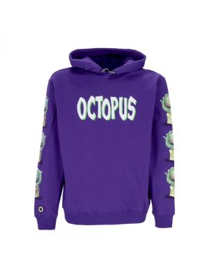 Bluza z kapturem Octopus fioletowa