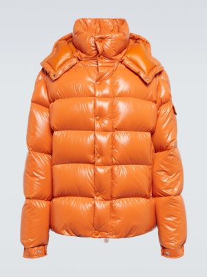 Páperová bunda Moncler - Oranžová