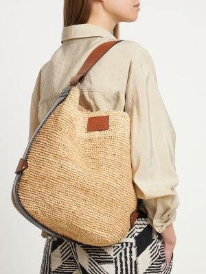 Kožená nákupná taška Isabel Marant