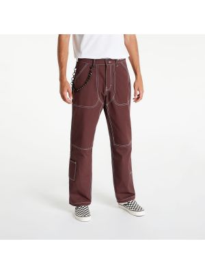 Kalhoty PLEASURES Ultra Utility Pant Brown