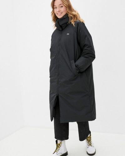 Утепленная куртка Lacoste, черная