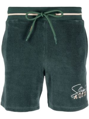 Pantaloni scurți cu broderie Autry verde