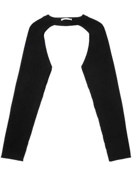 Haut en tricot avec manches longues Helmut Lang noir