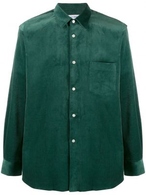 Camisa vaquera de pana slim fit Comme Des Garçons Shirt verde
