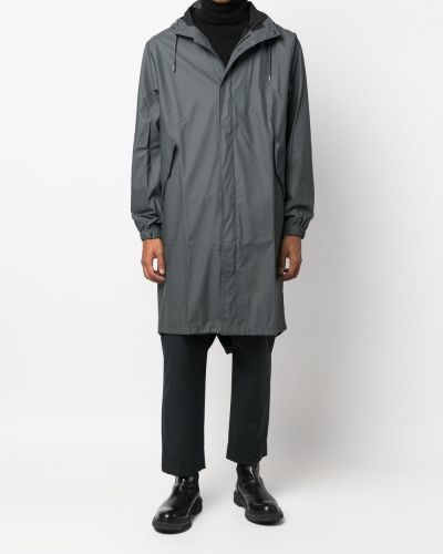 Kabát s kapucí Rains šedý