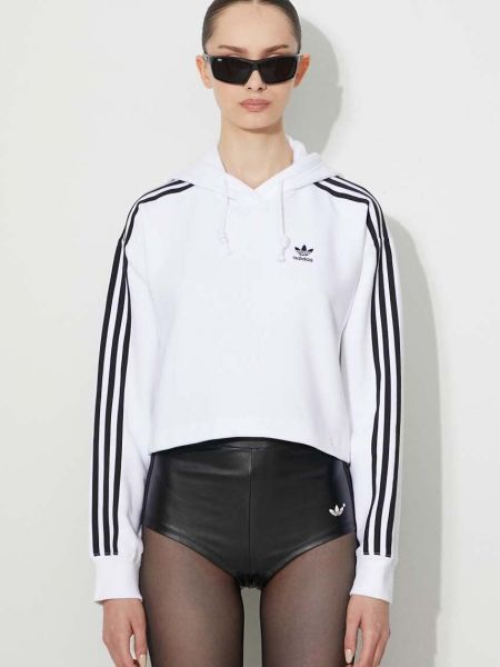 Bluză cu glugă Adidas Originals alb