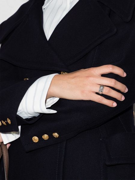 Pletený prsten Gucci stříbrný