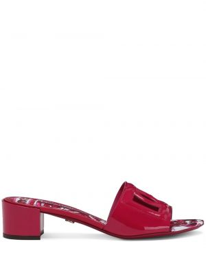 Papuci tip mules Dolce & Gabbana roșu