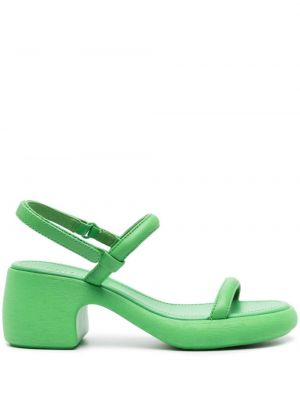 Kožené sandály Camper zelené