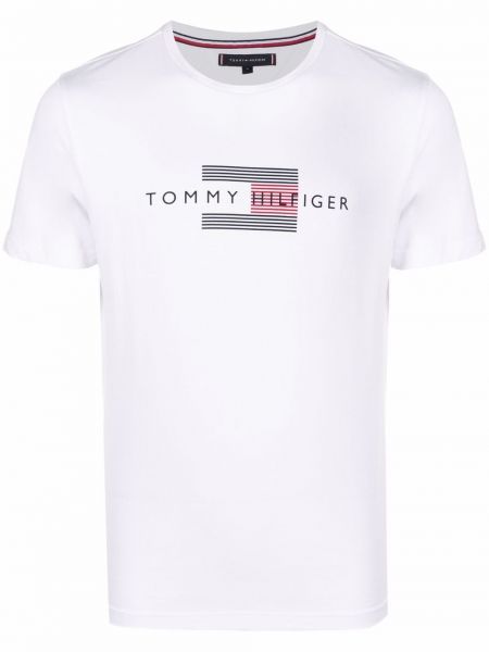 Camiseta con estampado Tommy Hilfiger blanco