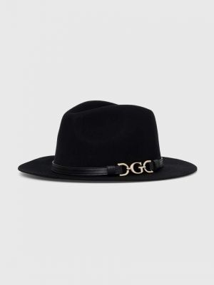 Vlněný klobouk Guess černý