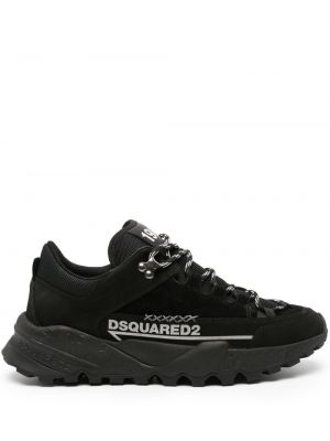 Sneakerși din piele de căprioară Dsquared2 negru