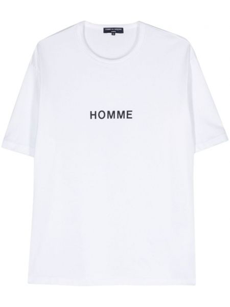 Βαμβακερή μπλούζα Comme Des Garçons Homme λευκό