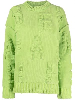 Пуловер Bottega Veneta Pre-owned зелено