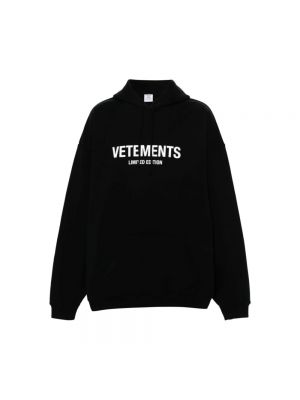 Bluza z kapturem Vetements czarna