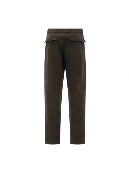 Pantalones rectos de algodón Gr10k marrón