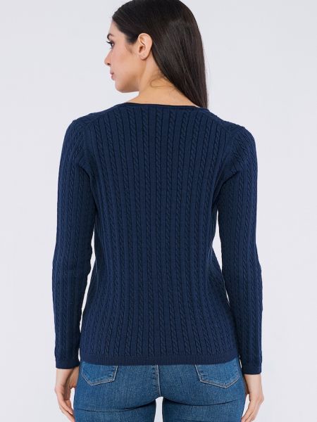 Приталенный свитер Giorgio Di Mare синий