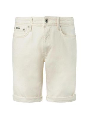 Kratke traper hlače Pepe Jeans bijela