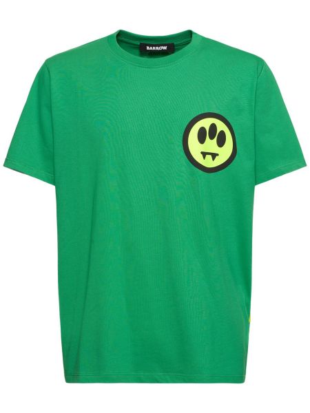Camiseta de algodón con estampado Barrow verde