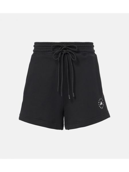 Puuvilla urheilushortsit Adidas By Stella Mccartney musta