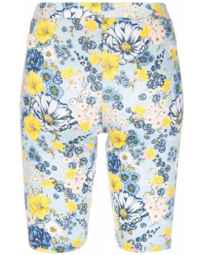 Pantalones culotte de flores con estampado Viktor & Rolf azul