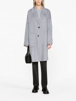 Kabát s knoflíky Boss šedý