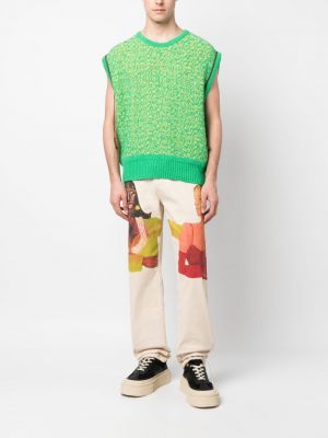 Pantalon en coton à imprimé Kidsuper