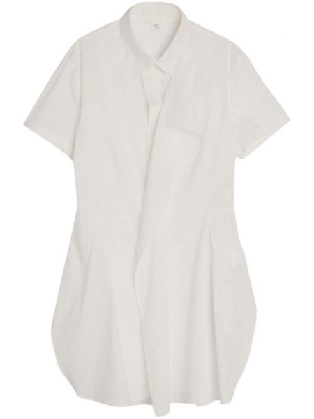 Kokvilnas krekls ar drapējumu Y's balts