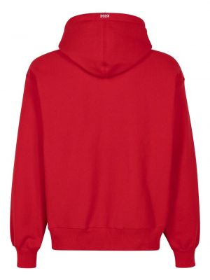 Medvilninis džemperis su gobtuvu Supreme raudona