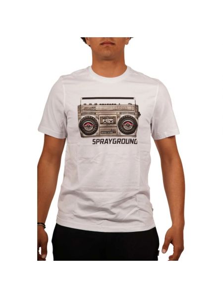 Retro t-shirt mit print Sprayground weiß