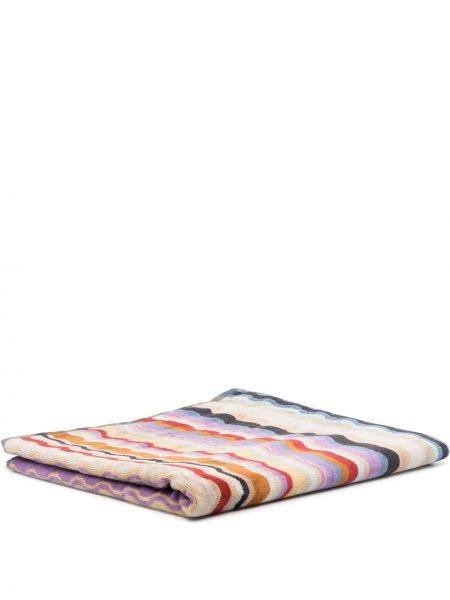 Ριγέ μπουρνούζι Missoni Home μπλε