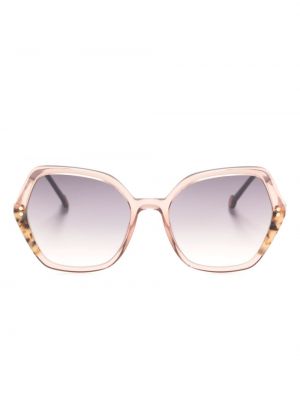 Oversize слънчеви очила с градиентным принтом Carolina Herrera розово