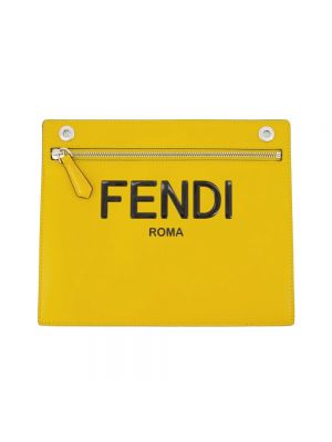 Kopertówka Fendi żółta