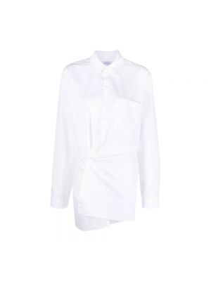 Sukienka bawełniana asymetryczna Off-white biała