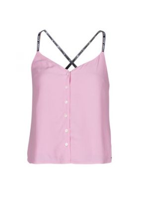 Top con bottoni Tommy Jeans rosa